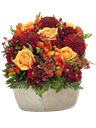 Composizione di fiori freschi in vaso