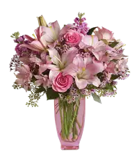 Bouquet di fiori rosa